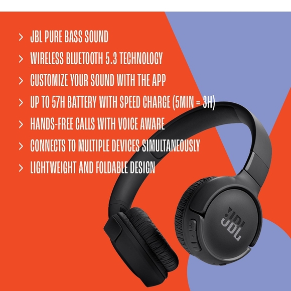 JBL Pure White Over-Ear Headphones - Picture 2 of 2